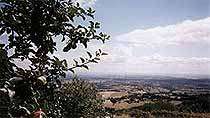 Vue panaramique sur vallée du Rhône